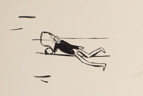 From the Black Notebook, ca 1923. Found in the collection of the National Library of Israel.