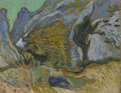Ravine with a Small Stream, 1889. Found in the collection of the Van Gogh Museum, Amsterdam.