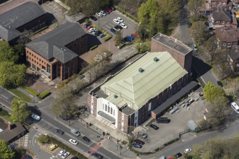 The former Forum Cinema, Palatine Road, Northenden, Manchester, 2021. Creator: Damian Grady.