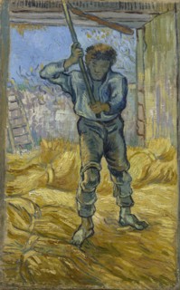 The Thresher (after Millet), 1889. Found in the collection of the Van Gogh Museum, Amsterdam.