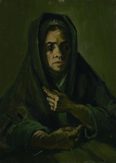 Woman with a Mourning Shawl, 1885. Found in the collection of the Van Gogh Museum, Amsterdam.