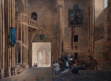 La Reine Blanche de Castille délivrant les prisonniers, 1801. Creator: Francois-Marius Granet.