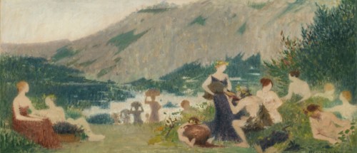 Sketch for the town hall of Bagnolet (Seine-Saint-Denis): Autumn, 1893. Creator: Henri Rachou.