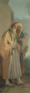 Two Men in Oriental Costume, ca 1743. Found in the collection of the National Gallery, London.