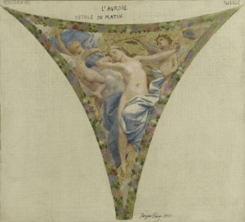 Esquisse pour l'escalier des fêtes de l'Hôtel de Ville - L'Aurore, 1901. Creator: Joseph Blanc.