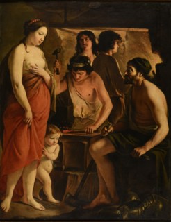 The Visit of Venus to Vulcan, 1641. Found in the collection of the Musée des Beaux-Arts, Reims.