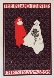 Affiche américaine pour l' "Inland Printer" (Christmas 1895), c1899. Creator: William H Bradley.