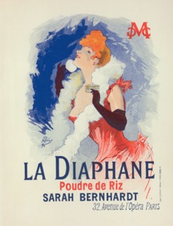 Affiche pour la Poudre de Riz "la Diaphane"., c1898. [Publisher: Imprimerie Chaix; Place: Paris]