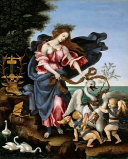 Allegory of Music (Muse Erato), c. 1500. Found in the collection of the Staatliche Museen, Berlin.