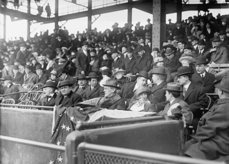 Baseball - Professional; President Wilson; Eleanor Wilson; Grayson, 1913. Creator: Harris & Ewing.