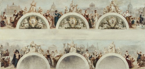 Sketch for reception room in the Hôtel de ville, Paris, 1892. Creator: Achille Louis Joseph Sirouy.