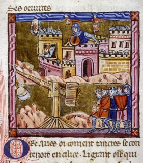 The Siege of Antioch. Miniature from the "Historia" by William of Tyre, c. 1280. Creator: Anonymous.