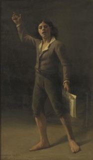 Enfant du peuple criant une victoire - 1793, (1883). Child of the people cries the news of a victory.