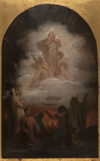 Esquisse pour l'église de la Trinité : Les Âmes du Purgatoire, 1872. Creator: Pierre-Nicolas Brisset.