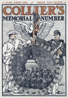 Collier's, Memorial Number , June First 1901, Price Ten Cents, c1890 - 1907. Creator: Edward Penfield.