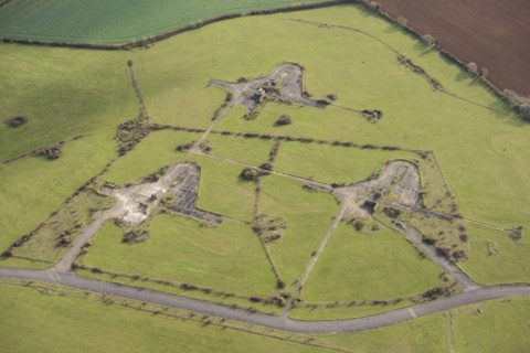 Former Thor Missile site at the now disused RAF North Luffenham Airfield, Edith Weston, Rutland, 2020.
