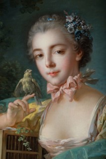 Portrait présumé de Marie-Emilie Baudouin, fille du peintre, c.1758 — 1760. Creator: Francois Boucher.