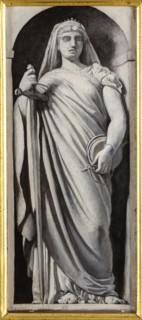 Esquisse pour le Palais de Justice de Paris : la Justice, c.1873. Creator: Leon Joseph Florentin Bonnat.