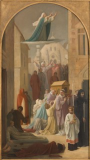 Sketch for the church of Saint-Sulpice: the plague, between 1860 and 1864 Creator: Louis Charles Timbal.