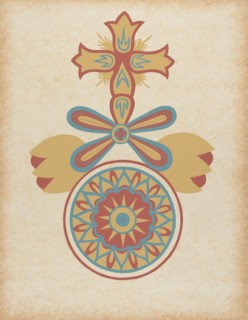 Santa Barbara Mission Doorway Design from the portfolio "Decorative Art...", 1935/1942. Creator: Unknown.