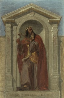 Esquisse pour l'église Notre-Dame-de-Bonne-Nouvelle : David, roi d'Israël, c.1840. Creator: Auguste Hesse.
