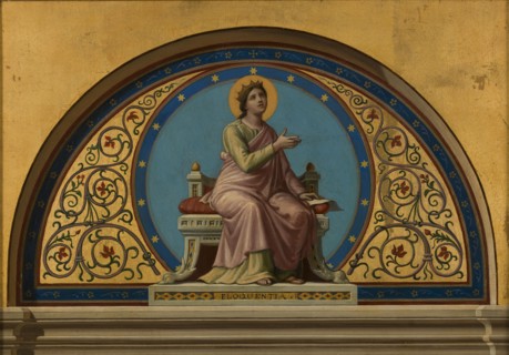 Sketch for the church of Saint-Ambroise : Eloquence, c.1866.  Creator: Joseph-Frédéric-Charles Soulacroix.