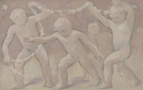 Esquisse pour la salle des fêtes de l'Hôtel de Ville : Fleurs, between 1889 and 1895. Creator: Albert Aublet.