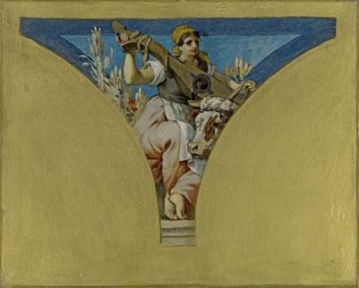 Esquisse pour la salle des Fêtes de l'Hôtel de Ville de Paris : Le Berry, 1891. Creator: François Emile Ehrmann.