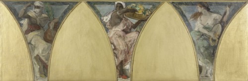 Esquisse pour l'Hôtel de ville de Paris : Algérie. Guyanne. Provence, c.1888. Creator: Jacques Ferdinand Humbert.