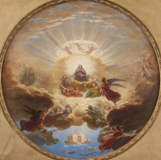 La Translation de la Sainte Maison par les anges, between 1828 and 1837. Creator: Pierre Claude François Delorme.
