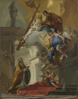 A Vision of the Trinity appearing to Pope Saint Clement, ca 1735-1739. Creator: Tiepolo, Giambattista (1696-1770).