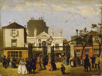 The Luxembourg theatre, known as Bobino, rue de Fleurs, around 1845, current 6th..., c1840-1850. Creator: Unknown.