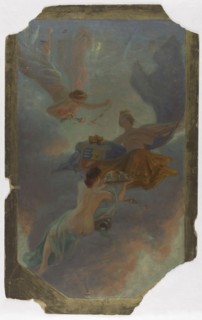 Esquisse pour la mairie d'Asnières : La Ville d'Asnières et la Seine, c.1904. Creator: Henri Marius-Camille Bouvet.