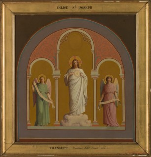 Sketch for the Saint-Joseph church (11th arrondissement of Paris): the Sacred Heart, 1874. Creator: Savinien Petit.
