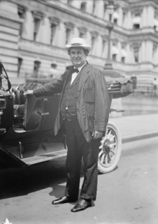 William Jennings Bryan, Rep. from Nebraska, Secretary of State, Standing Beside Auto, 1913 Creator: Harris & Ewing.