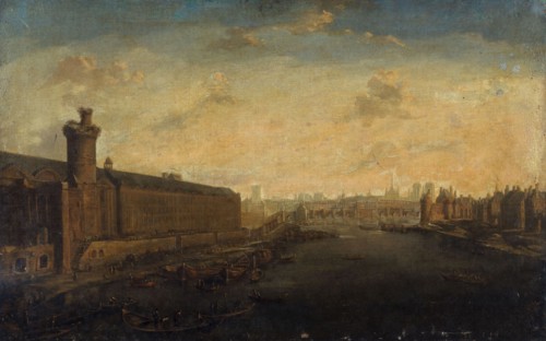 Grande Galerie of the Louvre, with Porte Neuve, Pont-Neuf, the Cité, Tour de Nesle...around 1640,  Creator: Unknown.
