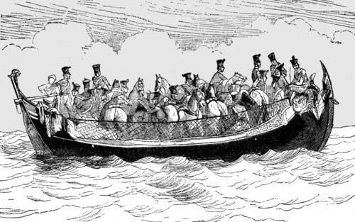 'Turkish Boats used by the English soldiers for Disembarkation at the Crimea; The Exped...', 1854. Creator: Unknown.