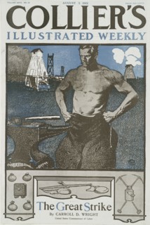 Collier's Illustrated Weekly, The Great Strike By Carrol D. Wright, United States..., c1901. Creator: Edward Penfield.