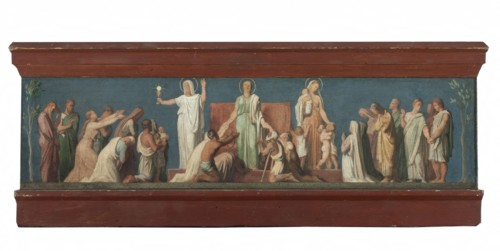 Esquisse pour l'église Saint-Vincent-de-Paul : Les trois Vertus théologales, c.1848. Creator: Hippolyte-Jean Flandrin.