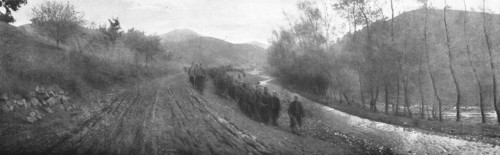'Les phases de la Retraite de la Deuxieme armee Serbe, de la frontiere Bulgare au..., 1916. Creator: Samson Tchernoff.