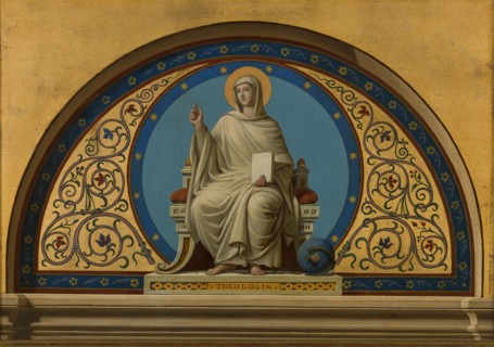 Sketch for the church of Saint-Ambroise : Theology, (Theologia), c.1866.  Creator: Joseph-Frédéric-Charles Soulacroix.