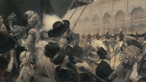 Carrousel au Grand-Palais, en 1910, ou "Une fête militaire de charité : le carrousel du..., 1910. Creator: Rene Lelong.