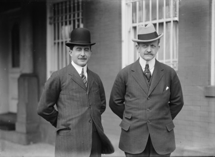 Count J.H. Von Bernstorff, Ambassador From Germany, with Baron Sudenhorst Von Zwiedinek, 1914. Creator: Harris & Ewing.