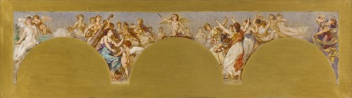 Esquisse pour le salon des Arts de l'Hôtel de Ville : La Musique et la Danse, c.1890. Creator: Pierre-Paul-Leon Glaize.