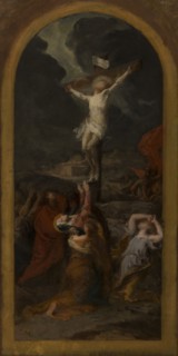 Esquisse pour l'église Notre-Dame-de-la-Croix : L'Annonciation - L'Assomption..., c.1875. Creator: Jules-Louis Machard.