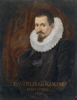Portrait of the singer and composer Giovanni Giacomo Gastoldi (1553-1609), First Half of 17th cen.. Creator: Anonymous.
