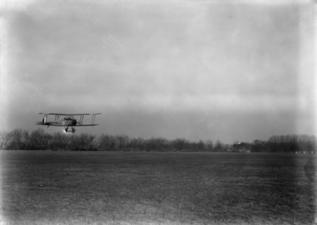 Allied Aircraft - Demonstration At Polo Grounds; Col. Charles E. Lee, British Aviator..., 1917. Creator: Harris & Ewing.