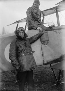 Allied Aircraft - Demonstration At Polo Grounds; Col. Charles E. Lee, British Aviator..., 1917. Creator: Harris & Ewing.