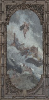 Esquisse pour le plafond du salon d'entrée Nord de l'Hôtel de Ville de Paris : la Nature..., 1892. Creator: Henri Bonis.