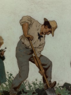 L'horticulture : Esquisse pour l'école de la rue Château-Landon, 10ème arrondissement..., c.1881. Creator: Jules Didier.